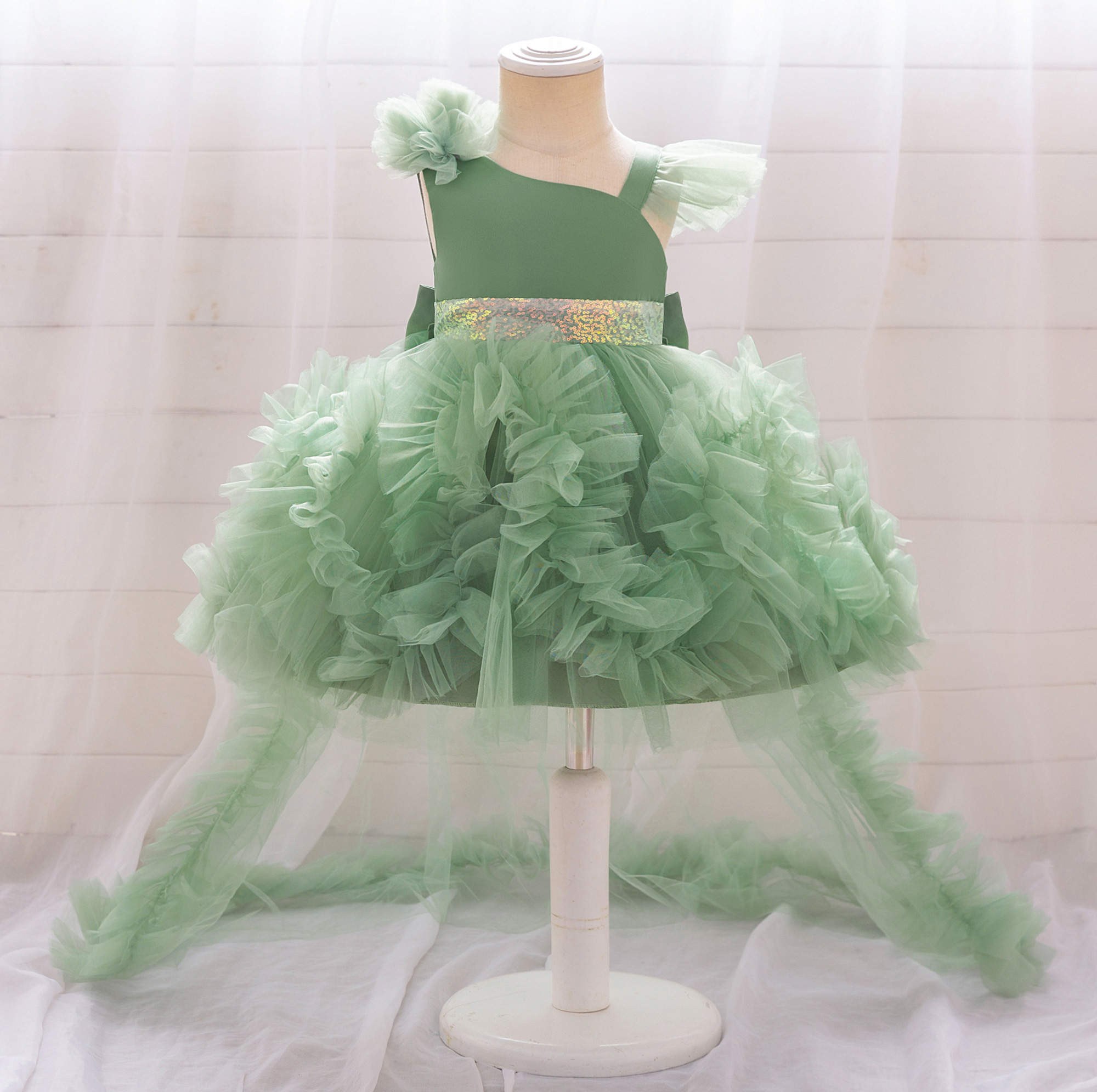 Vestido Tul con Brillos