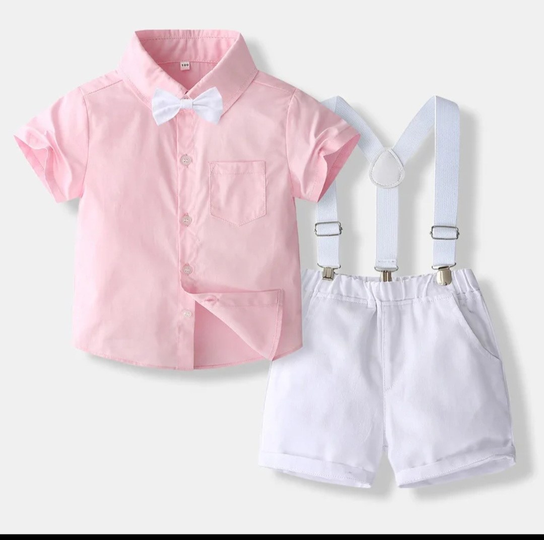 Conjunto Rosa con Camisa y Short